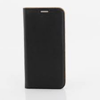 Distrakted Soft Leather Side flip Case for Apple iPhone X/Xs - Black