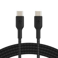 Belkin BoostCharge USB-C to USB-C Braided 1M Cable  - Universally compatible - Black