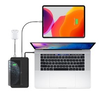 Cygnett ChargeUp Edge+ 27K mAh USB-C Laptop and Wireless Power Bank - Black