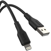 EFM USB-A to Lightning Braided Power and Data 2M Cable - Black