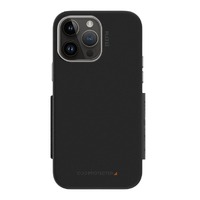 EFM Monaco Armour Leather D3O Case for iPhone 13/14 Pro Max - Black/Space Grey