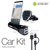 Kit Safety Essentials Car Kit for Android - Black