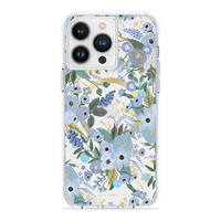 Case-Mate Rifle Paper MagSafe Case for iPhone 15 Pro Max - Garden Party Blue Multi