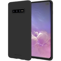 Goospery Mercury Samsung Galaxy S10 Plus Soft Feeling Jelly Case - Black