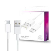 Blacktech USB-A to USB-C Charge Cable 100cm - White