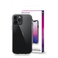 Blacktech iPhone 13 Pro Max Thick Silicone Case - Clear