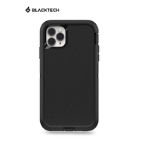 BLACKTECH iPhone 13 Pro  Silicone Commander Case - Black