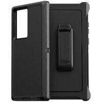 Blacktech Defender Case for Samsung Galaxy S22 Ultra - Black