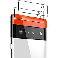 Blacktech Google Pixel 6 pro Camera Tempered Glass - Clear