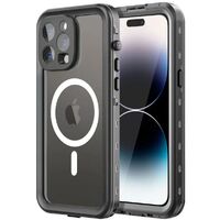 Blacktech Red Pepper Waterproof Case for Apple iPhone 14 - Black