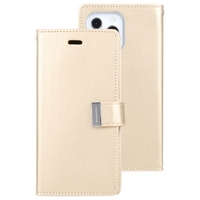 Goospery Rich Diary Case for Apple iPhone 14 Pro - Gold