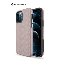 Blacktech Triangle Aromour case for Apple iPhone 14 Pro Max - Rose Gold