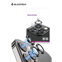 Blacktech Aluminium Alloy Camera Lens for Apple iPhone 14 Pro/14 Pro Max - Black