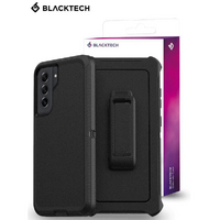 Blacktech Defender Case for Samsung Galaxy S23 Plus- Black