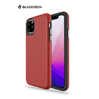 Blacktech Triangular Armour Case for Samsung Galaxy A14 - Red