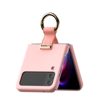 Goospery Gold Ring Case for Samsung Galaxy Z Flip 5 - Pink Sand