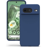 Blacktech Soft Feeling With Soft Micro Fiber Google Pixel 8 Case  - Midnight Blue