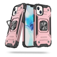 BLACKTECH Robot Magnetic iPhone 15 Pro Case - Rose Gold