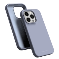Goospery Mercury Silicone iPhone 15 Pro Max  Case - Lavender Grey