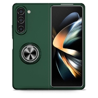 Blacktech Magnet with ring Case for Samsung Galaxy Z Fold 5 - Green