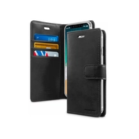 Goospery Samsung Galaxy S24 / S25  Mercury Blue Moon Diary Case- Black