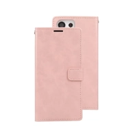  Goospery Mercury Blue Moon Diary Samsung Galaxy S24 Ultra Case - Rose Gold