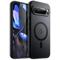 Blacktech Velvet Touch (MagSafe Compatible)  Case For Google Pixel 9 Pro XL - Black