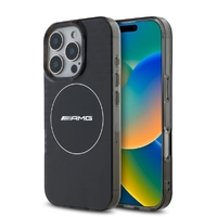 AMG iPhone 16 Pro SMOKED CASE  (MagSafe Compatible) - Black