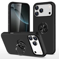  Blacktech Slim Style Magnetic Ring Stand For iPhone 17 Pro- Black