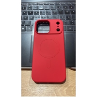 Apple iPhone 17  Pro Max BLACKTECH Soft Feeling With Soft Micro Fiber (MagSafe Compatible) - Red