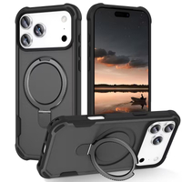  A1 Military Ring Stand Type A Case (MagSafe Compatible) For iPhone 17 Pro- Black