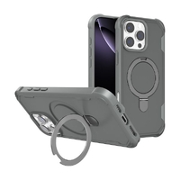 A1 Military Ring Stand Type A Case (MagSafe Compatible) For iPhone 17 Pro - Gray