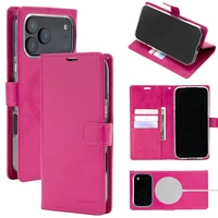 Goospery Samsung Galaxy S26  Mercury Blue Moon Diary (MagSafe Compatible) - Hot Pink