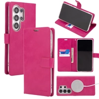 Goospery Samsung Galaxy S26 Plus  Mercury Blue Moon Diary (MagSafe Compatible) - Hot Pink