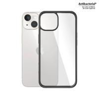 PanzerGlass Anti Bacterial ClearCase for Apple iPhone 15 - Black Edition