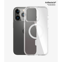 PanzerGlass Anti Bacterial MagSafe Compatible Hard Case for Apple iPhone 15 Pro - Clear