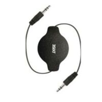 3SIXT AUX Cable Retract - 3.5mm - Black