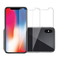 3SIXT Super Strong Tempered Glass For iPhone X/Xs -Clear-Pack of 3