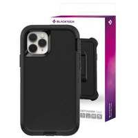Blacktech Defender Case for Apple iPhone 12 Pro Max - Black