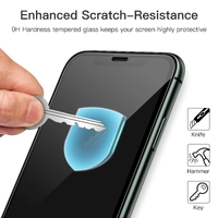 Nav Tempered Glass for Apple iPhone X/Xs - Black edge