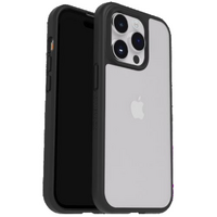OtterBox React Antimicrobial Case for Apple iPhone 15 Pro - Clear/Black