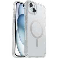 OtterBox Symmetry Plus MagSafe Case For iPhone 15 Plus/14 Plus - Clear Glitter