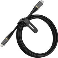 OtterBox Premium Cable Lightning to USB-C Fast Charge 2m - Black