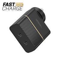 OtterBox 50W USB-C GaN - Dual Port Wall Charger - Black