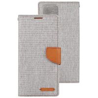 Goospery Canvas Case for Samsung Galaxy S23 Plus - Grey/Camel