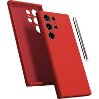 Goospery Silicone Case for Samsung Galaxy S23 Ultra - Red