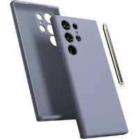 Goospery Silicone Case for Samsung Galaxy S23 Ultra - Lavendar/Grey
