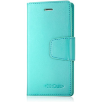 MyCase Leather Wallet Case for Samsung Galaxy S7 edge - Teal