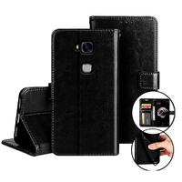 MyCase Leather Wallet Case for Huawei 5X/GR5 - Black
