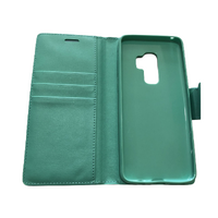 MyCase Leather Folder Case for Samsung Galaxy S9 - Teal